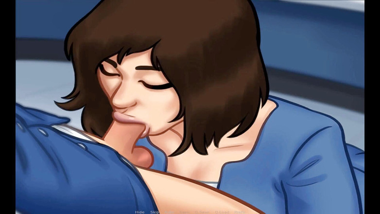 Hentai World: Summertime saga - babe Josephine pijpbeurt autobedrijf