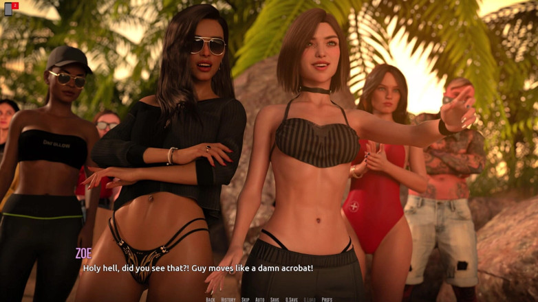 3D Cartoon Porn: Dominos Beach 20 : Victoire d’essai de John-Fiona et responsable des sauveteurs (SFW)