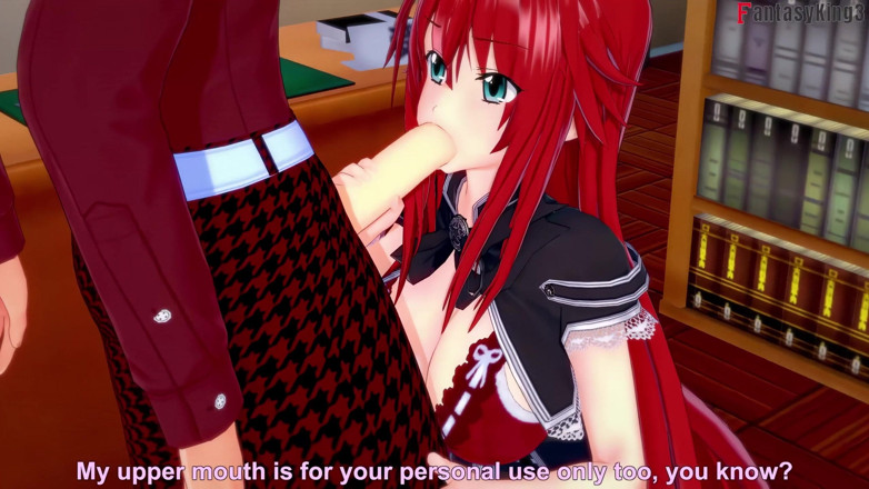 Fantasy king: Rias gremory kütüphanede seks - dxd ntr madness serisi