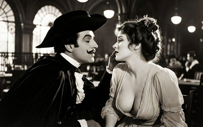 Vintage Erotic Archive: Nhà hàng Mousquetaire au - Phim câm khiêu dâm Pháp đã mất -...