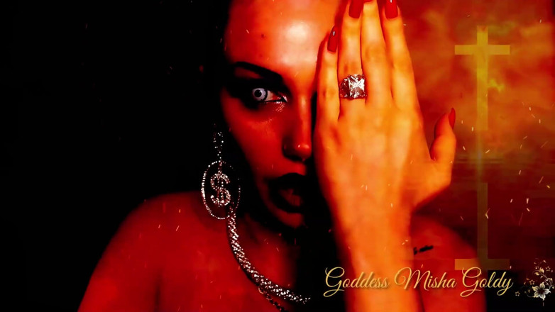 Goddess Misha Goldy: 魅惑的な反宗教ASMR!あなたの魂とあなたの体を悪魔に捧げてください!