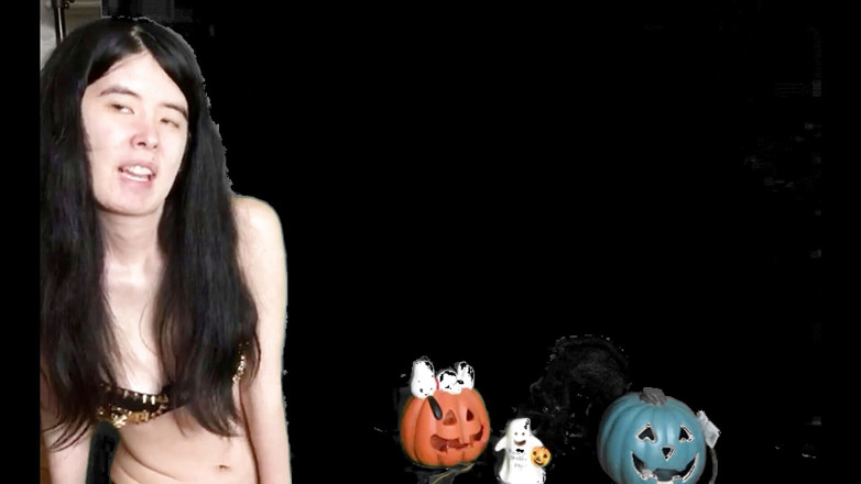Porno angels: Halloween-kürbis-spiel mit alexandria Wu