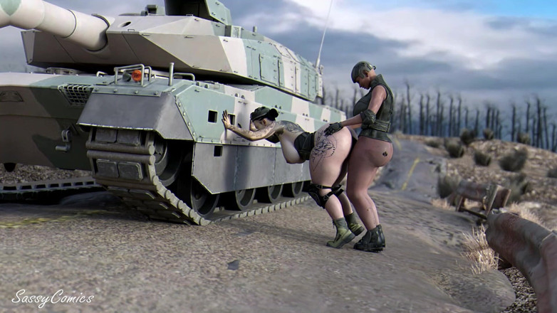 Sassy Comics Trans: Comando anální šukání POV ve Warzone Frontlines - Sassycomics