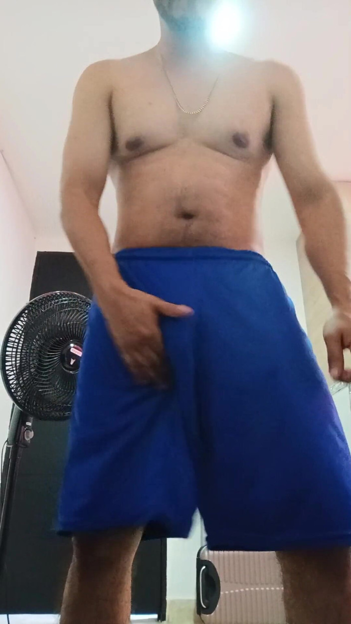 Tommhot: Latino Boy Masturbating His Big Uncut Cock
