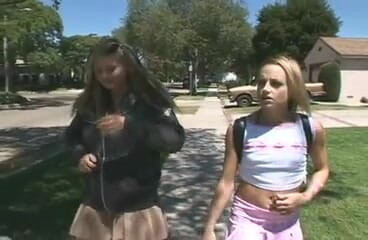 Cryptostudios: Two small tits teen shared one big cock gets fucked...