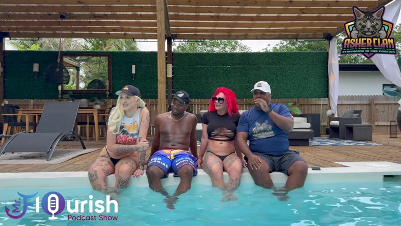 Mr Flourish Live: Mrflourish Подкаст с гостем Roxi Keogh, Gigi Patsy и Datjguy во Флориде