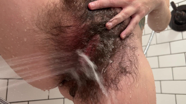 Pearlsage: Pearl Sage Hairy Pussy Shower Head Orgasm