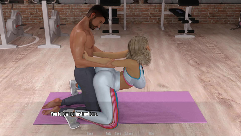 Dirty GamesXxX: Casa bunicii: bunicuța face exerciții în pantaloni de yoga ep.49