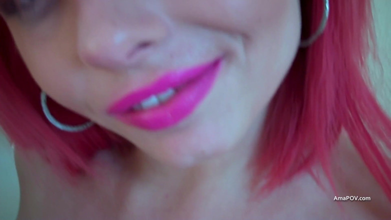 AmaPOV: Redhead Billie Rai taked my full load of cum into...