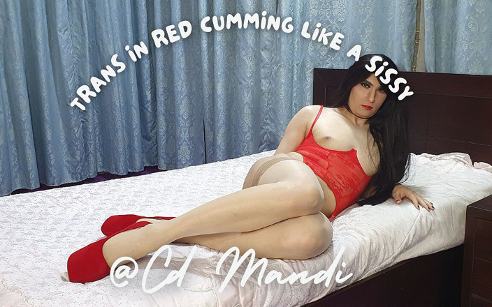 CD Mandi: Trans v červeném stříkání jako sissy