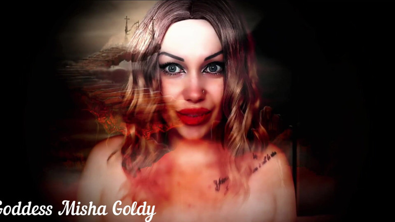 Goddess Misha Goldy: ¡Estás atrapado en un mundo virtual y placer! HFO y...