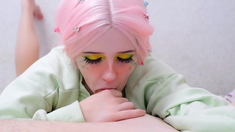 BubbleGum: 자지를 핥는 겸둥이 겸둥이!