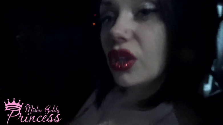 Goddess Misha Goldy: Rotes zur zeit auf meinen dicken lippen, WICHsanleitung