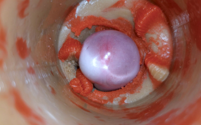 Creme sperm: La Caméra À L’intérieur De La Chatte Profonde Enregistre Une Énorme Éjaculation Avec...