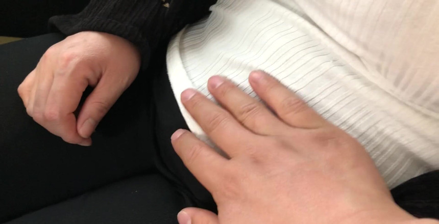 modex2023: Close up Asian Touching Tits