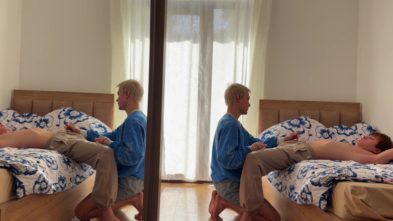 Ethan Lestray: Hluboké hraní a šukání roztomilého kluka do jeho těsného zadku
