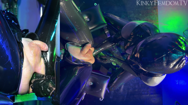 KinkyFemdomTV: Těžká gumová dvojitá fisting ptáka eye 4K ft paní Lunatika