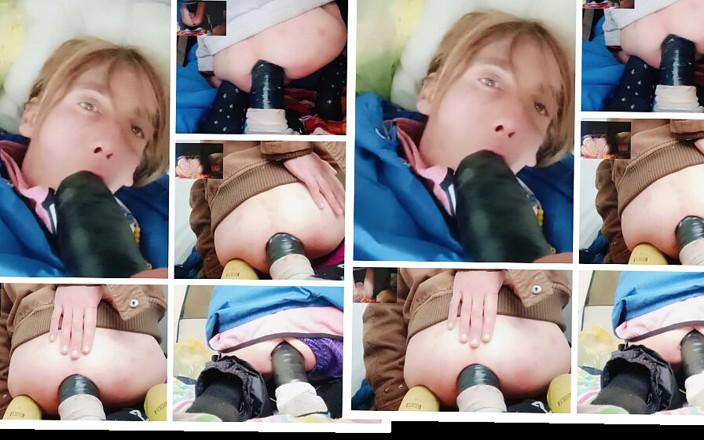 Culopeke: 青いパンティを履いた若い女性がメガダイレーターで快感を楽しんでいる