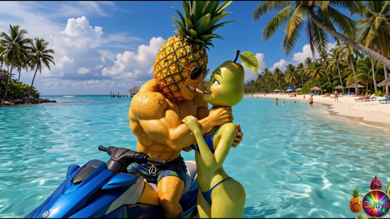 Caitlynvx: Episode 4 - süßes ananas-mädchen und süßer avocado-mann teilen sanfte tropische momente...