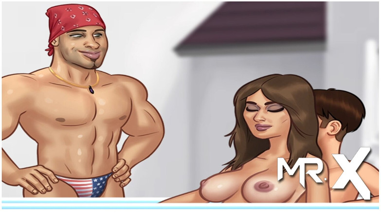 Mr Studio X: Summertimesaga - massagem nos seios da jacuzzi e3 # 75