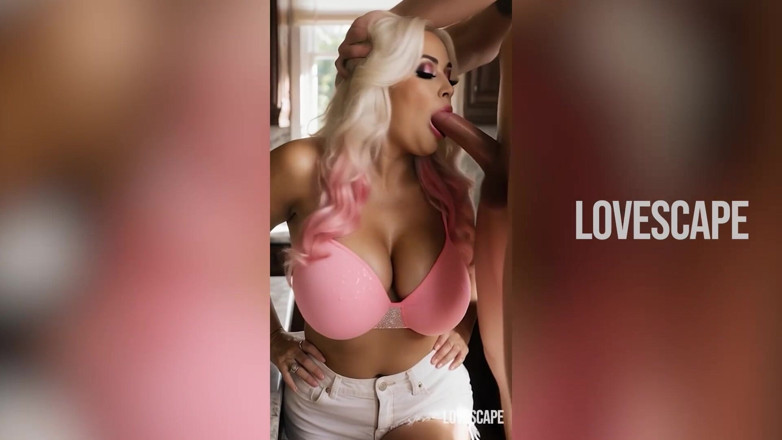 Lovescape: MILF blonde bertetek besar pergi Feral - Kemasan letupan berkrim (Ai Dihasilkan)