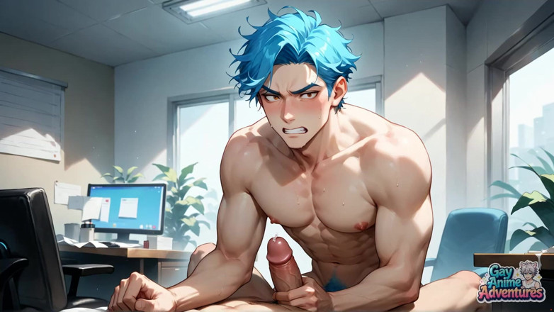 Gay Anime Adventures: Una gigantesca Deluge, una gigantesca Deluge! Gli orgasmi dell'ufficio dai...