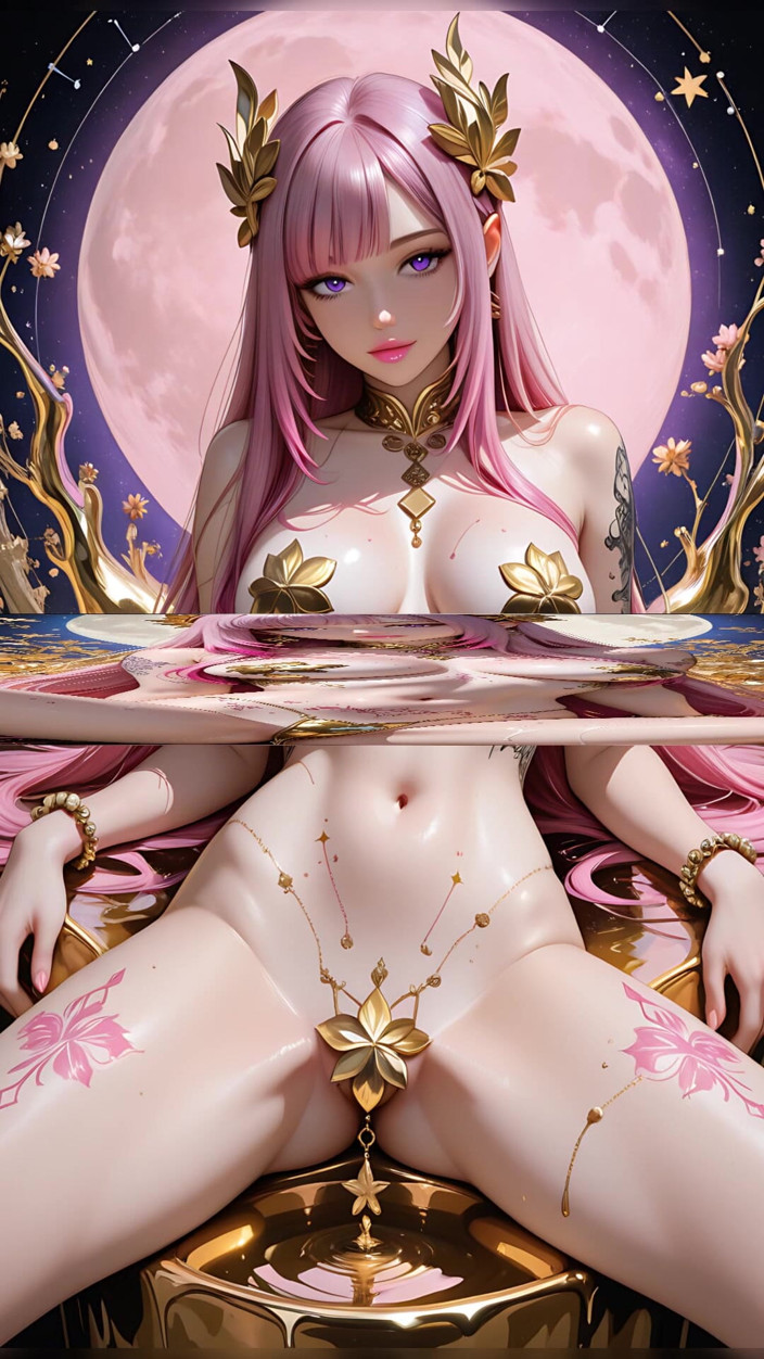 LustRender: This Seductive British Nymph with Liquid Gold Hair Will Shock...