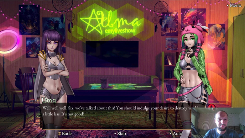 Sex game gamer: Emy live show: dragón y dominatrix cuento 1 de 3