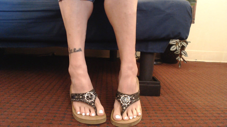 Abby Anna: Tongs blanches