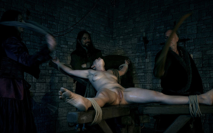 Inquisition and prison world: La cameriera della contessa viene deparalizzata e pulita grossolanamente sul...