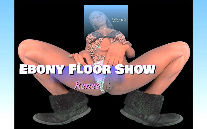 Ebony VR solos virtual reality adult films: Ébano show de chão - dança sexy e provocação