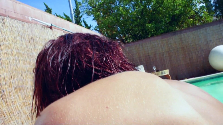 Lezdom Austria: Brunette teenie models have lesbo sex in pool