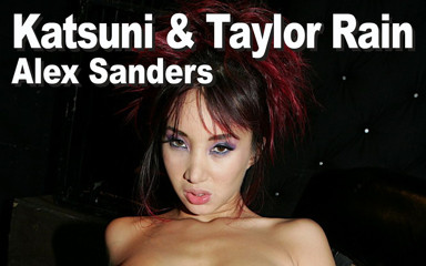 Picticon bondage and fetish: Katsuni & Taylor Rain e Alex Sanders: BDSM, gola, anale, facciale