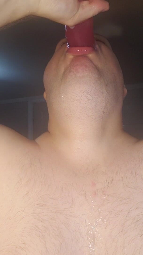 Charlieboy69: Deepthroat dildo berganda 18 inci dengan purple berganda