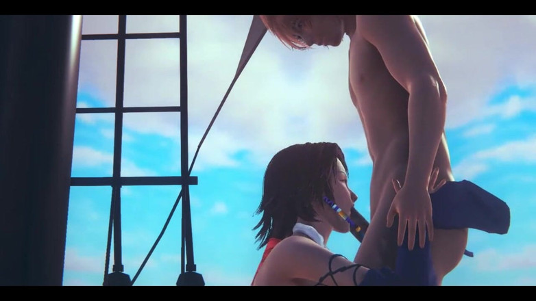 HentaiTubes: Final Fantasy X-2 Hentai - Yuna Handjob și țâțe - japoneză asiatică Manga Anime...