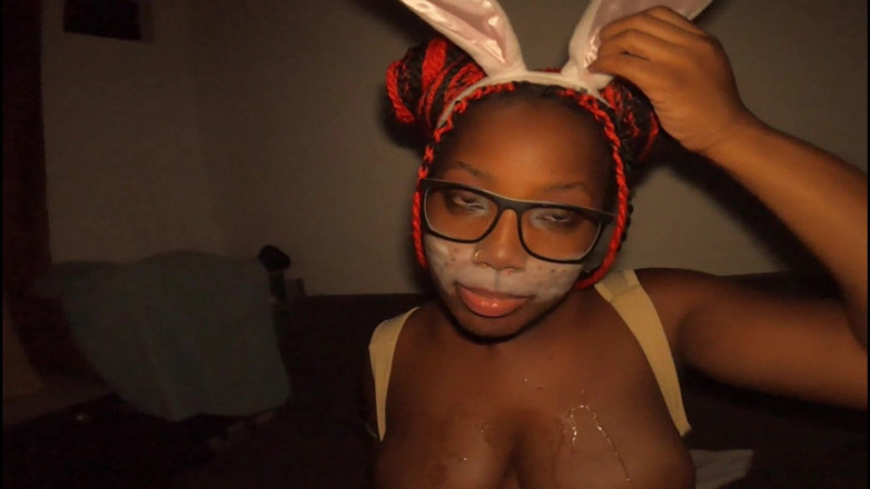Mastermeat1: Naughty Easter Nerd Bunny Take Over Meludah Pada Tetek Besar...