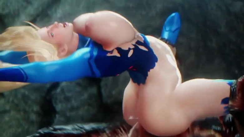 PixelAftDark: Samus se fait dominer et baiser par un monstre