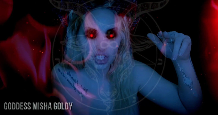 Goddess Misha Goldy: Почувствуй блаженство, которое я даю тебе и поддаюсь моим демоническим чарам любви!