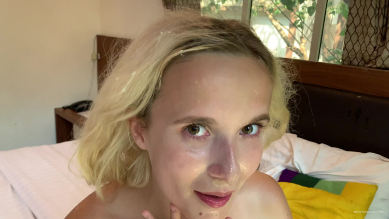 Homegrown Swingers: Jolie Lolipop trempée de sperme