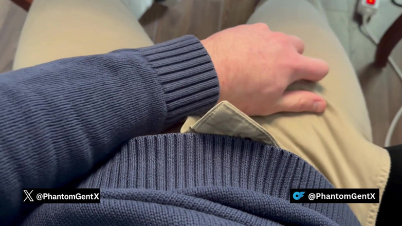 PhantomGentX: Padrastro alemán musculoso en traje después del trabajo - masturbación cachonda...