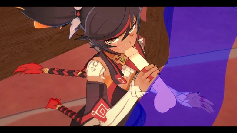 HentaiTubes: Genshin Impact Hentai - xinyan ngocok kontol dan nyepong kontol - game...