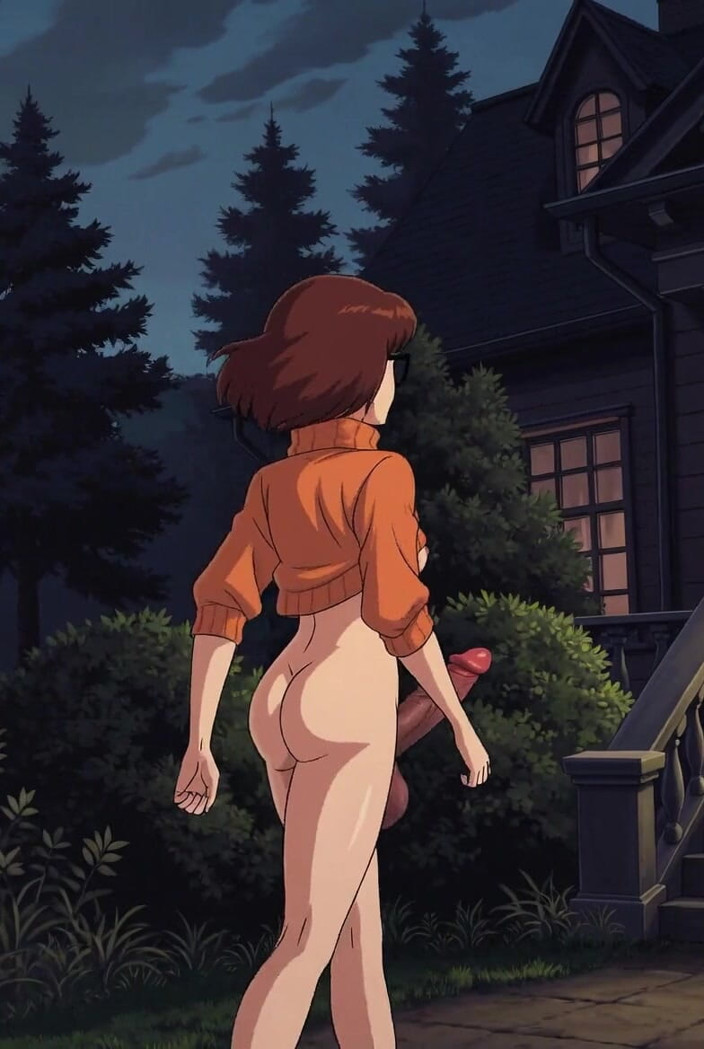 L6RD7BLU3 Transgender AI: Langer harter transgenderschwanz velma Dinkley Ist ein schwanz necken