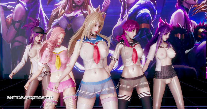 3D-Hentai Games: Hello Venus -Lắc lư nhảy thoát y Ahri Akali Kaisa Evelynn...