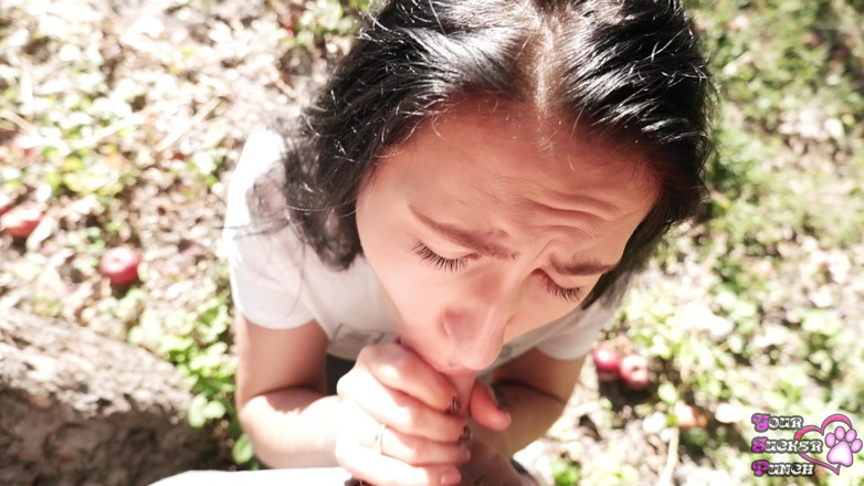 YSP Studio: Pipe soumise en plein air avec éjaculation énorme sur le visage et...