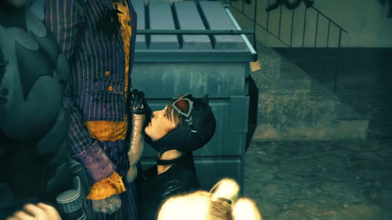 Velvixian 3D: Blowjob Harley dan Catwoman - Detektif Kawaii