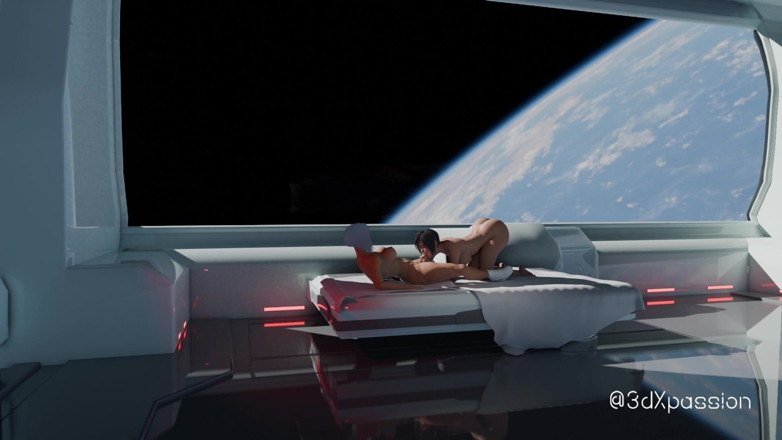 3dxpassion-transgender: Sci-Fi Lab Secrets - 18-jährige Schönheit Akari reitet in reverse-cowgirl, nimmt doggystyle...