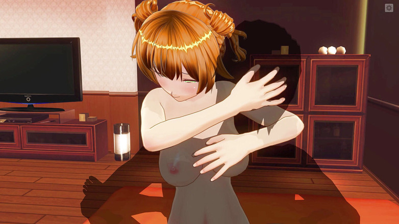 H3DC: Rothaariges mädchen des 3D-hentai reitet den schwanz der besten freundin