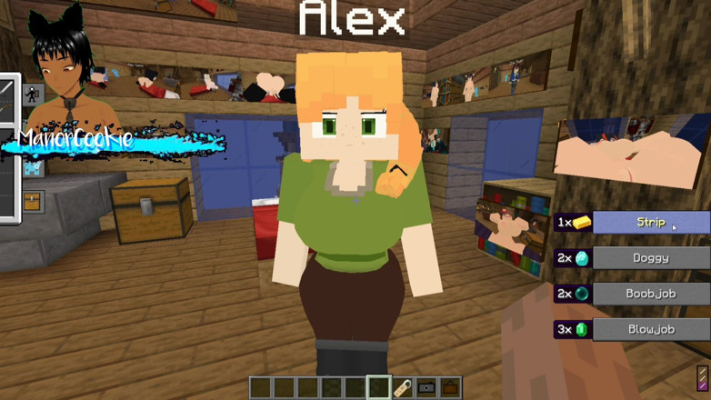 Manor Cookie: Minecraft Jenny Mod Fapcraft é Alex! De Minecraft e Ela Quer...
