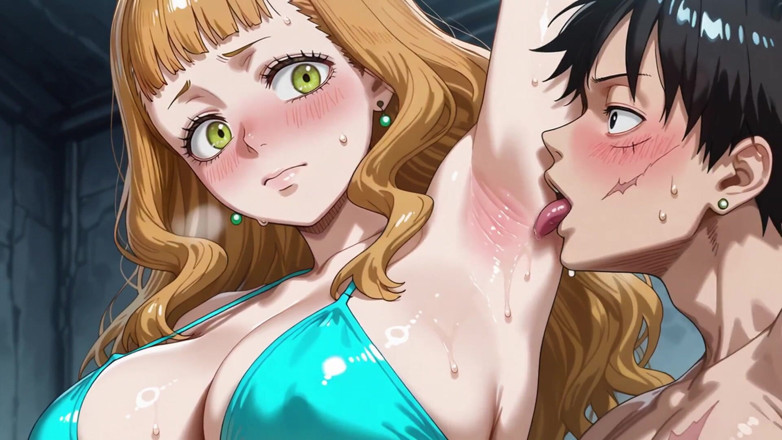 Prznai: Luffy (op) X Mimosa (bikini) (bc)