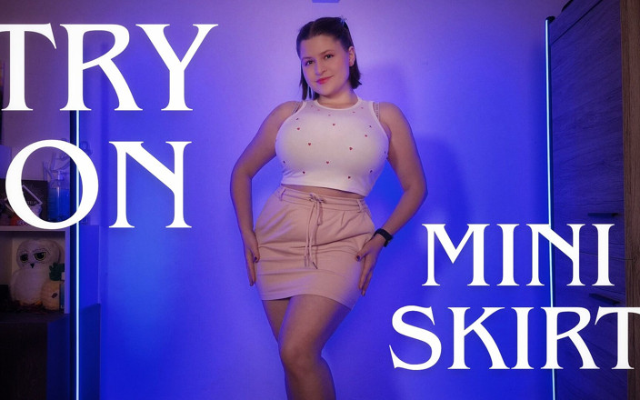 Tina Angel: Curvy College Girl Haul Plaid, Drawstring and Black Mini Skirts...